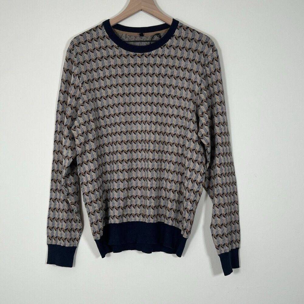 Vintage 90s Y2K Point Zero Large Sweater Dad Eclectic Grandpa Grandpacore NWT